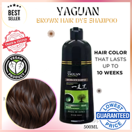 YAGUAN  Natural Brown Hair Dye Shampoo PREMIUM JAPAN Permanent Hair Color No Bleach  Bio-Keratin Hai