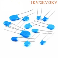 High Voltage Porcelain Capacitor 1KV 2KV 3KV 101 102 103 221 222 223 471 472K 220PF In-Line Capacito
