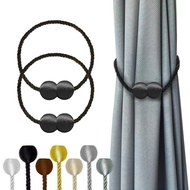 Round Ball Magnetic Strap Simple Curtain Magnetic Buckle No-Drill Installation Curtain Strap New Mod