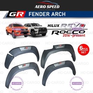 HC-CARGO Fender Arch Untuk Toyota Hilux Revo 2015 - 2025 / GR Logo Style | Mudguard | Perlindungan S