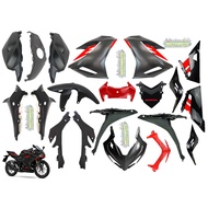 COVERSET FOR HONDA CBR150R 2021-2025  (MALAYSIA) MATTE BLACK-RED COLOR GENUINE