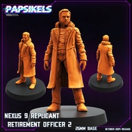 Nexus-9 Replicant Retirement Officer [2]-Blade Walker-Humanoid Human Construction Synth/32mm 3D prin