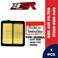 BSR Air Filter For Honda City Tmo/ Jazz Tfo (17220-RB6-A00 / 17220-RB6-003) Element Filter Assy