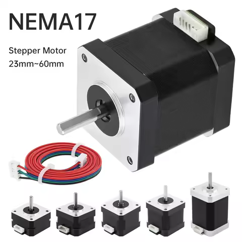 Nema 17 Stepper Motor 0.8/1.4/1.5/2A 42Motor 2 Phase 4 Wire Bipolar Stepper Motor for CNC 3D Printer
