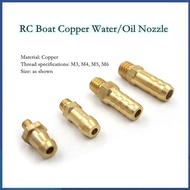 RC Boat Brass water/oil nozzle M3/M4/M5/M6 cooling water nozzle lubricating oil nozzle For Brushless/Engine Boat