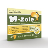 [UBAT CACING] M-ZOLE CHEWABLE TABLET