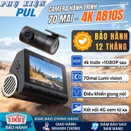 70mai A810SE Car Dash Cam HDR, GPS, ADAS, Wifi 6, Front and Rear Camera 1080P