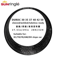 Sunringle DUROC Rims 30 35 37 40 42 50 mtb 27.5/29 Inch Mountain Tubeless Soldering Rim 28/32H Hoops Width Aluminium Rim