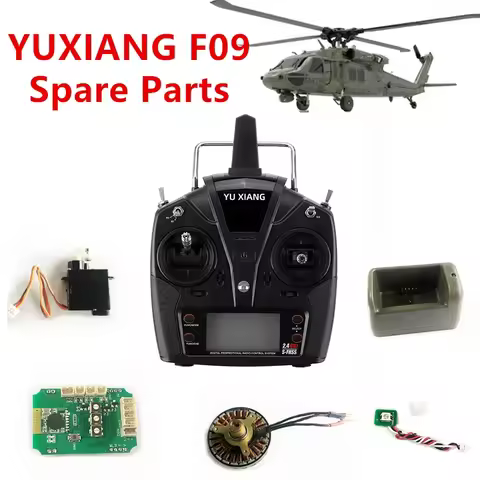 YUXIANG F09 / E200 RC Helicopter Spare Parts YU XIANG Propeller Rotor Clip Motherboard ESC Servo Mot