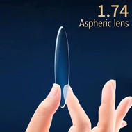 1.74 Non-Spherical Lens Myopia Astigmatism Glasses Anti-Ultraviolet Myopia Lens Astigmatism Green Fi