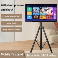 TVstand Floor cold rolled steel mobile  32-55 "home video conferencing podium can be rotated电视机落地支架