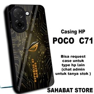 Case hp poco/S17 glossy/softcase poco C71/Casing poco C71/ can request other types