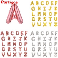 50pcs 16inch Rose Gold Letter Foil Balloon Happy Birthday Party Decorations Ballon Wedding Alphabet 
