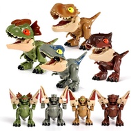 Cute Mini Deformation Jurassic World Dinosaur Snap Squad Dinosaur Transforming Finger Bite Toys for 