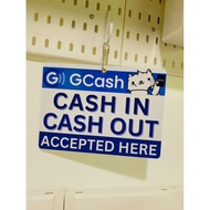 GCASH CASH IN CASH OUT SIGNAGE | A5 | SINTRA BOARD