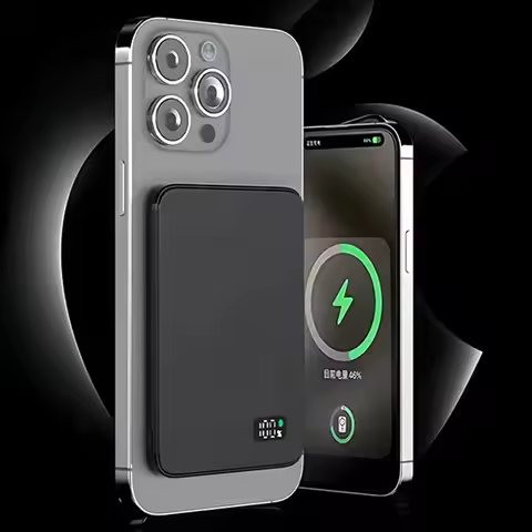 Mini Magnetic Power Bank Wireless Fast Charging LED Display Portable Battery For MagSafe Powerbank f