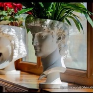 David planter/ David flower vase David character flower pot/