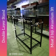 Double Stand Aquarium Untuk 3kaki