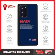 Custom Casing Case Samsung Note 20 10 9 8 7 5 Ultra Plus FE Nasa Navy AE2951 Hardcase S5