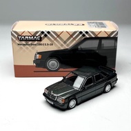 1: 64 Tarmac Works tw Mercedes-Benz Mercedes-Benz 190 E Blue Black Alloy Car Model