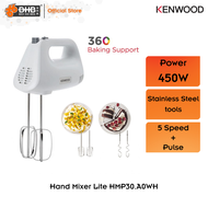 Kenwood HandMix Lite Hand Mixer HMP30.A0WH 450W Lightweight 5 Speed for folding mixing and whisking 