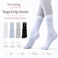 [NEW] 2 Sizes Strong Grip Finger Yoga Socks Pilates Barre Grip Finger Socks | Yoga Socks Premium | A