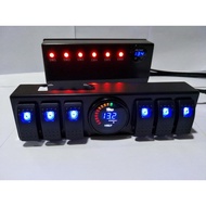 Position Voltmeter Switch 3+Control Switch Rocker Position System 6 Switch Panel Indicator Digital D