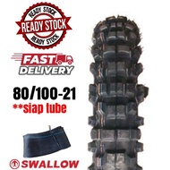 Swallow Terra Cross SB114 tayar cross motorcross offroad klx dtm 80/100-21 80 100 21 siap tube high 