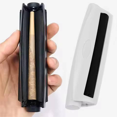110mm Black Manual Cigarette Rolling Machine Tobacco Herb Roller Cone Portable Hand Making Tool Smok