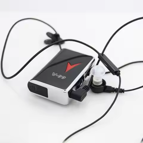 NEW AXON V-99 Wired Hearing Aid Clip Style Voice Amplifier Sound Enhancement