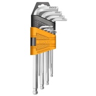 Bộ lục giác bi 9 chi tiết Ingco HHK12091 (1.5 - 10mm)