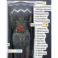 [ 261 ] Brocade lace panel semi francis fatmawati corneli 2.5m x 1.5m