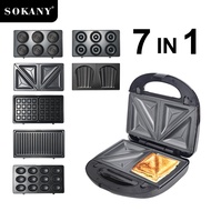 ฟรี 6 ถาดอบ SOKANY เครื่องทำวาฟเฟิล เครื่องทำวาฟเฟิล เตาอบวาฟเฟิล เครื่องทำแซนวิช เครื่องทำแซนวิช