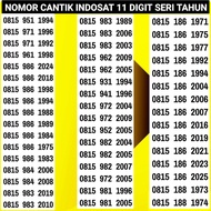 Nomor Cantik Indosat im3 Seri tahun lahir 4g plus