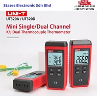 UNI-T UT320A UT320D Thermometer Mini Contact K/J Type Single Dual Channel Temperature Meter