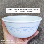 CORELLE USA MORNING BLUE MICROWAVABLE BOWL 320ml (Used) • Japan Surplus