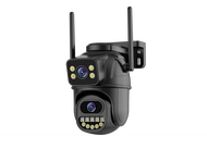 LLSEE ICSEE 4K 8MP การเชื่อมต่อไร้สาย WIFI กลางแจ้งกันน้ำอัตโนมัติติดตามกล้องวงจรปิดสองทางโทร CCTV สี Night Vision