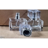 Chanel Crystal Drat Silver Bottle 30ml/ Luxurious Empty Perfume Bottle