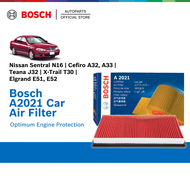 Bosch A2021 Engine Air Filter Element for Nissan Sentral N16 B14 Cefiro A32 A33 Teana J32 X-Trail T3