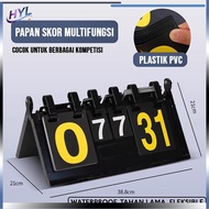 [EWY] ABSpetitions 4 Digit Portable Multi Sports Scoreboard Table Flip Scoreboard PH