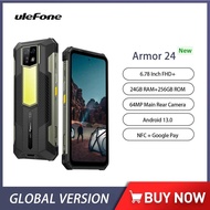 Global Version Ulefone Armor 24 Rugged Smartphones Android 13 6.78 Inch 24GB+256GB Mobile Phone 64MP+64MP 22000mAh Cellp