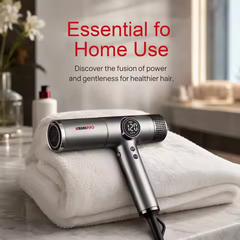 WMARK Hair Dryer Professional Blow Drier Hot and Cold Adjustment Hair Dryer Machine Powerful Negativ