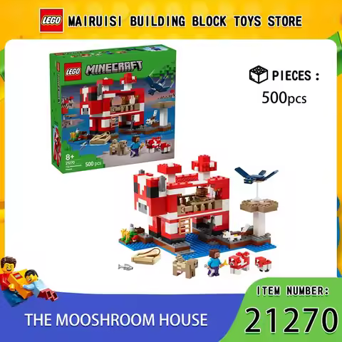 Lego 21270 Mushroom House Minecraft Series 2025 New Children's Educational Building Blocks
