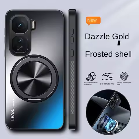 For VIVO IQOO NEO 10 Pro Case Hard Matte With Ring Stand Magnetic Protective Back Cover Case For IQO