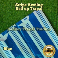 (8x15 feet) ROLL-UP STRIPES AWNING TRAPAL LONA TOLDA TARPAULIN TARP