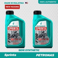 ORIGINAL PETRONAS SPRINTA F700 15W-50 4T ULTRAFLEX MINYAK HITAM MINYAK PELINCIR 10W 40 10W 50