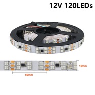 5m 12V 24V ws2811 dải đèn LED 120 168 180LEDs/M địa chỉ cá nhân đèn LED thông minh pixel đèn đầy màu