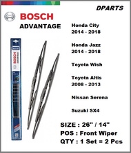 Bosch Wiper Blade City / Jazz / Altis / Wish / Serena / SX4 BA2614 , 1426