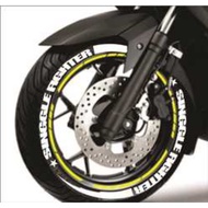 Tire sticker, tire bomb" single fighter"