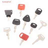 【tuilieyfish】 10 key Machinery Master key Set For Kubota Komatsu Kobelco Machinery Digger 【SH】